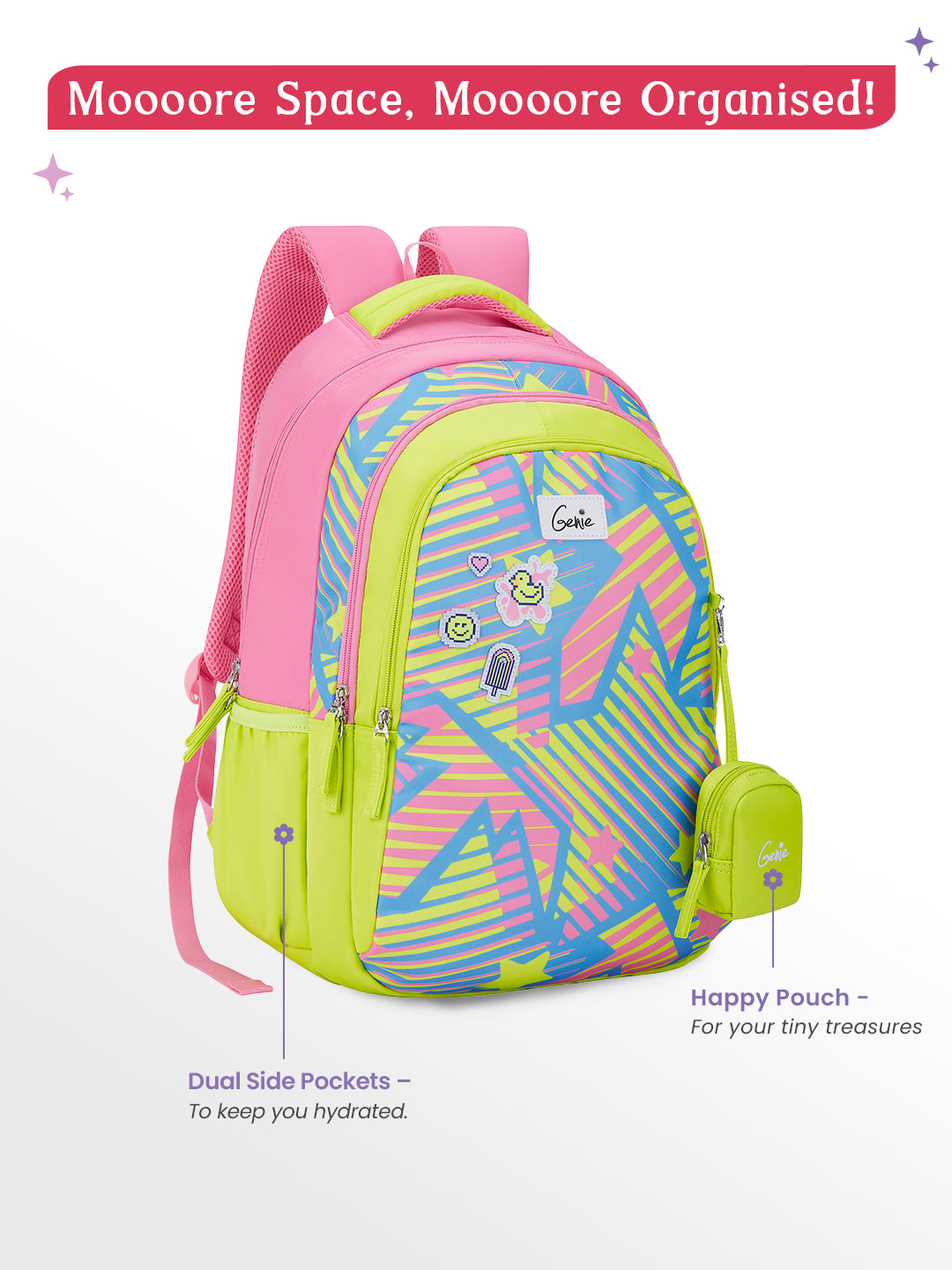 Sparkit 36L School Backpack - Neon Green