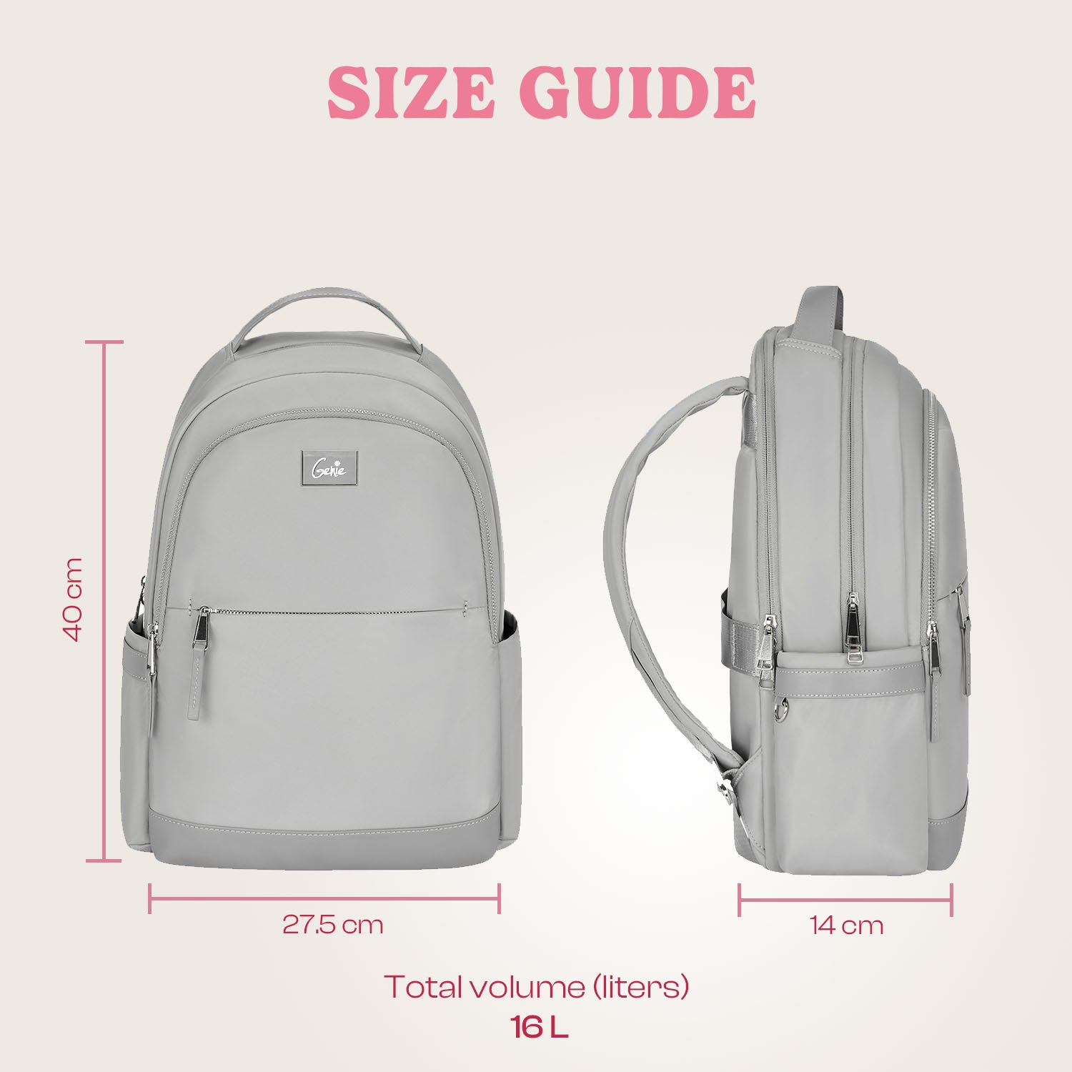 15 litre backpack size hotsell