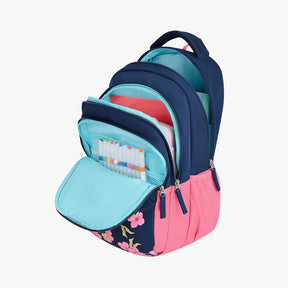 Lilac 27L Navy Blue School Backpack