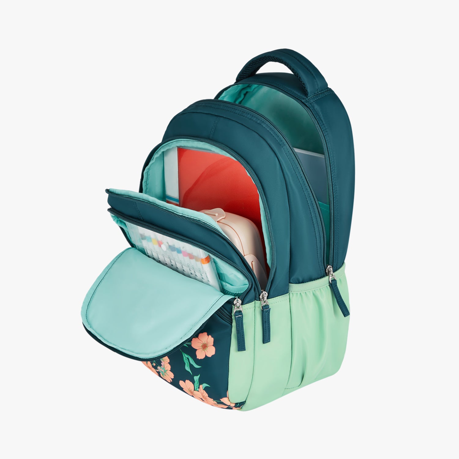 Lilac 27L Dark Green School Backpack