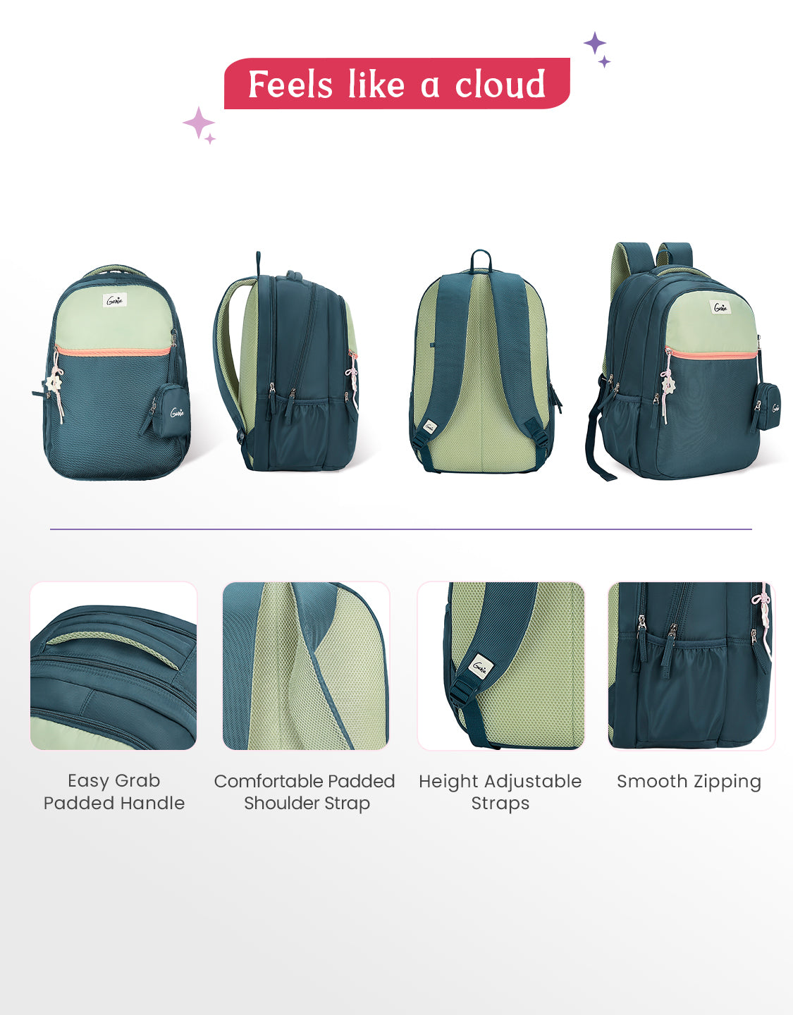 Twist 40L Laptop Backpack With Raincover - Dark Green