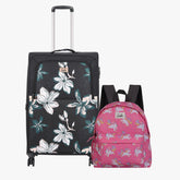 Genie Soft Trolley Bag and Daypack Combo