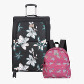 Genie Soft Trolley Bag and Daypack Combo