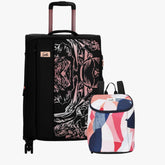 Genie Soft Trolley Bag and Daypack Combo