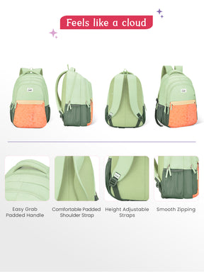 Vibecheck 36L Laptop Backpack With Raincover - Ash Green