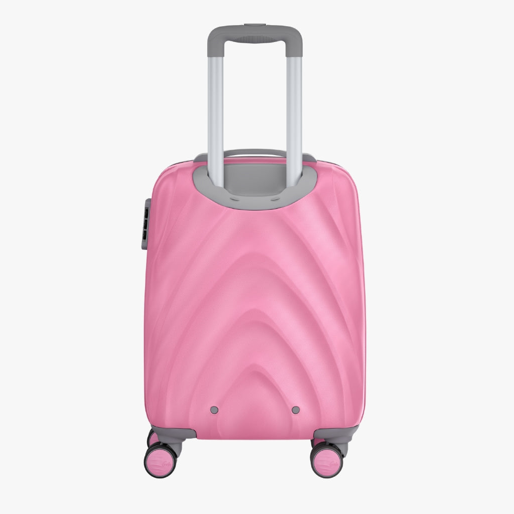 Genie Diana Bubblegum Pink Trolley Bag With Dual Wheels & Fixed Combination Lock