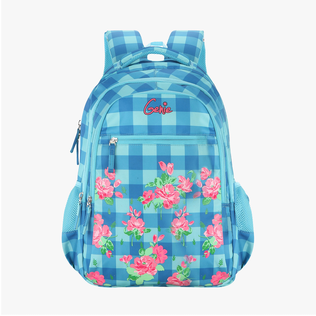 Genie Primrose 36L Blue School Backpack With Easy Access Pockets