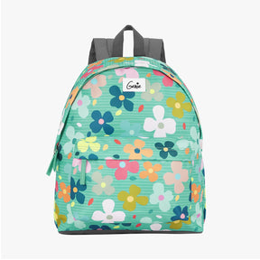 Genie Flower Power 18L Green Casual Backpack With Easy Access Pockets