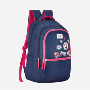 Genie Drama Queen 36L Navy Blue Laptop Backpack With Laptop Sleeve