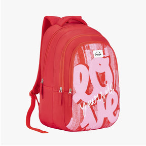 Genie Cherish 36L Red Laptop Backpack With Laptop Sleeve