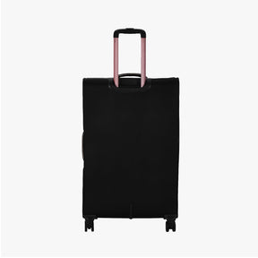 Genie Paramour Black Trolley Bag With Dual Wheels & Fixed Combination Lock