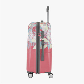 Genie Sprout Pink Trolley Bag With Dual Wheels & Fixed Combination Lock