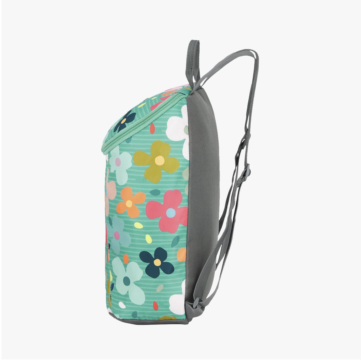 Genie Flower Power 13.5L Green Small Backpack Made With Premium Fabric