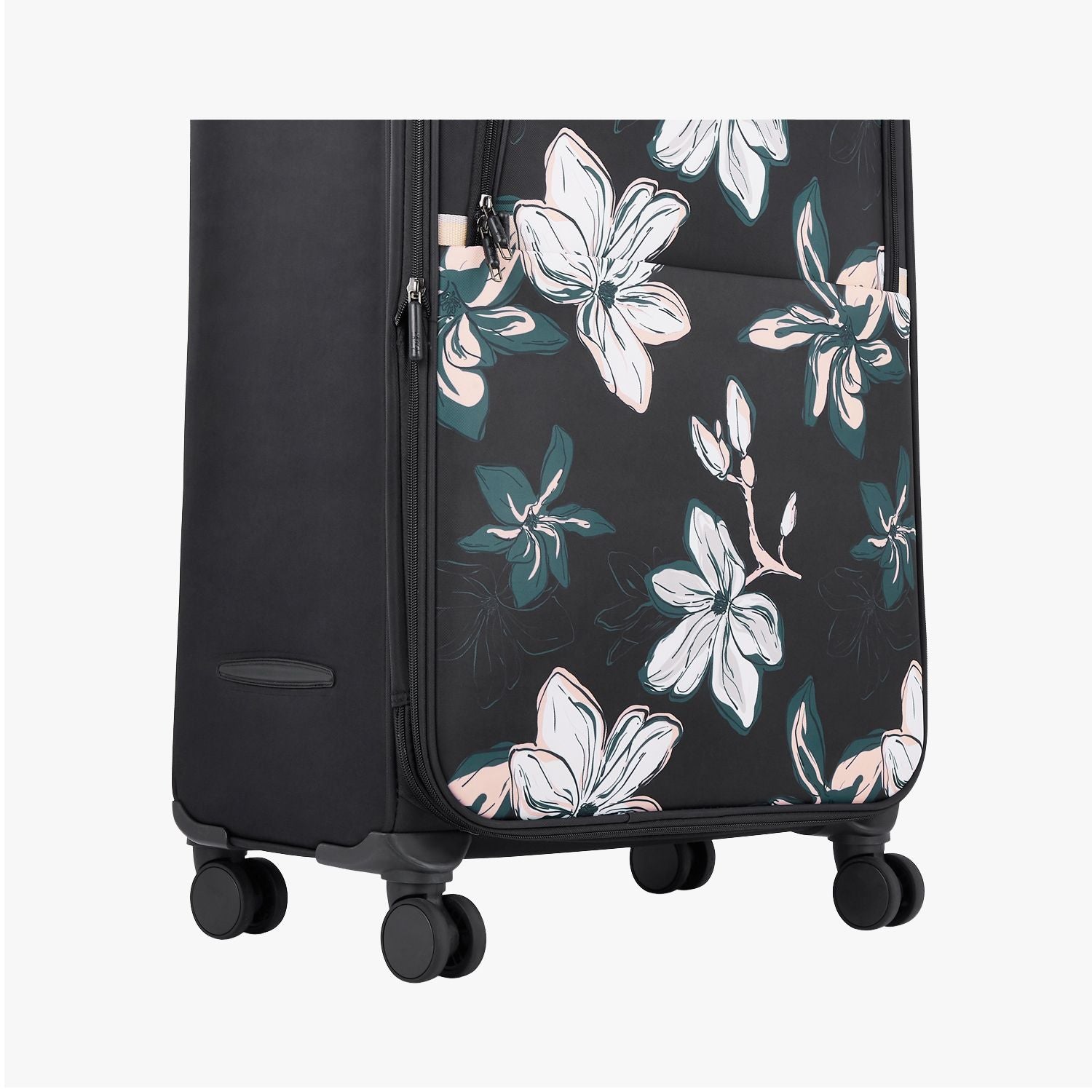 Genie Lily Black Trolley Bag With Dual Wheels & Fixed Combination Lock