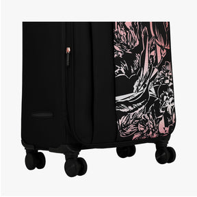 Genie Hazel Black Set of 3 Trolley Bags With Dual Wheels & TSA Lock