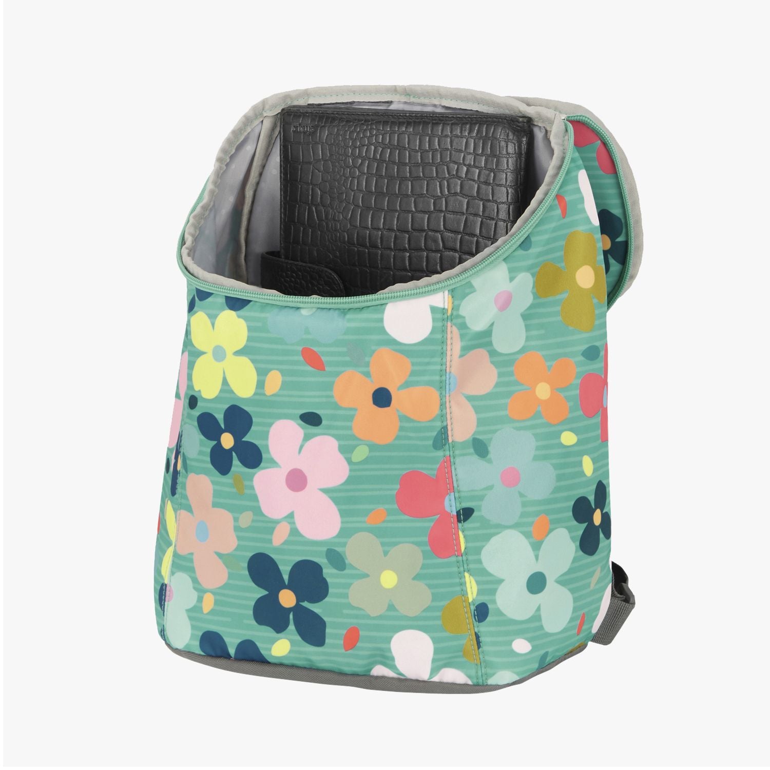 Genie Flower Power 13.5L Green Small Backpack Made With Premium Fabric