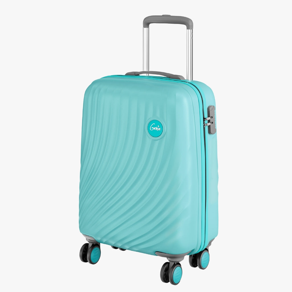 Genie Scarlet Fresh Mint Trolley Bag With Dual Wheels & Fixed Combination Lock
