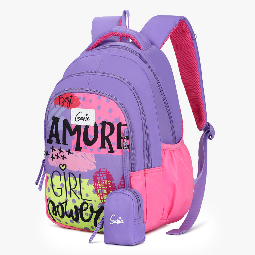 Genie Amore Small Backpack for Kids - Purple