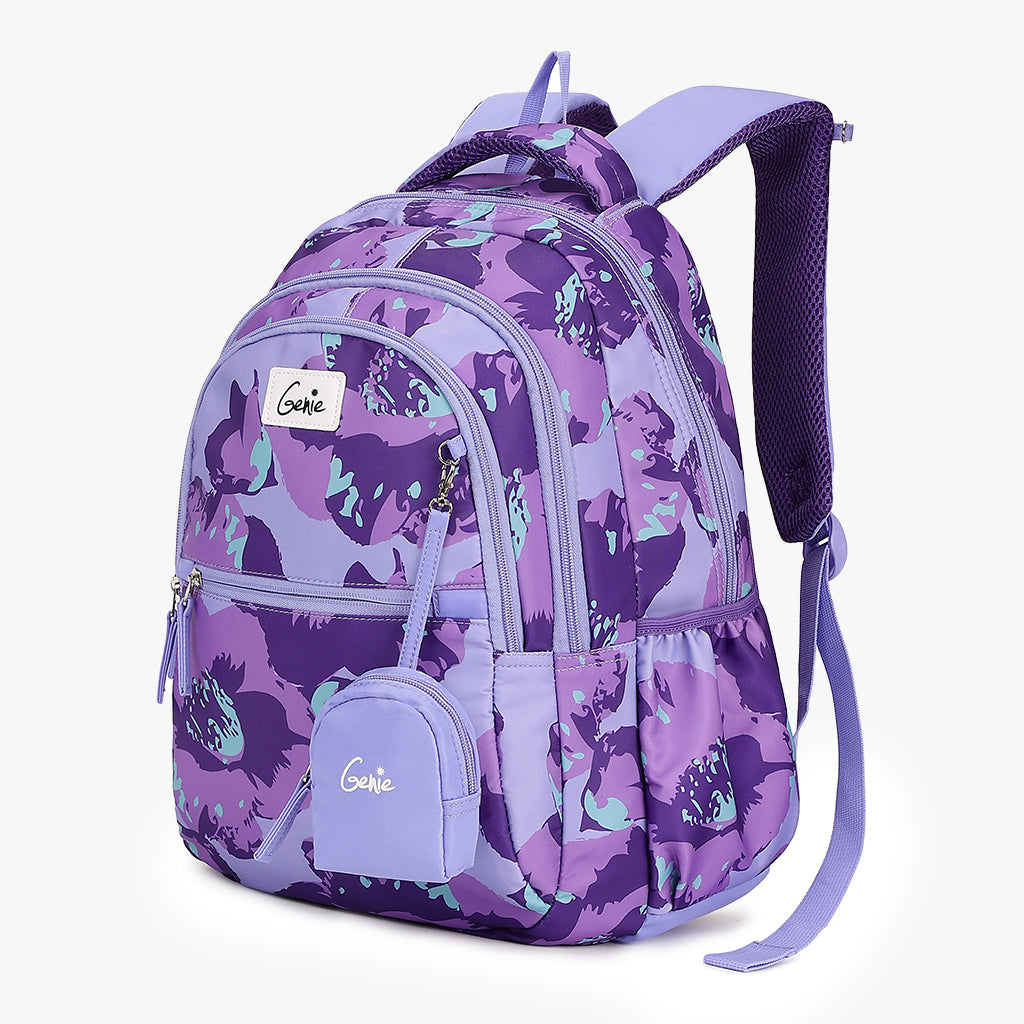 Buy Genie Bloom 27L New Purple Juniors Backpack Online