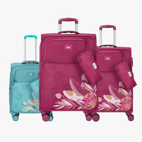Bloom Small, Medium and Large Soft Luggage Combo Set