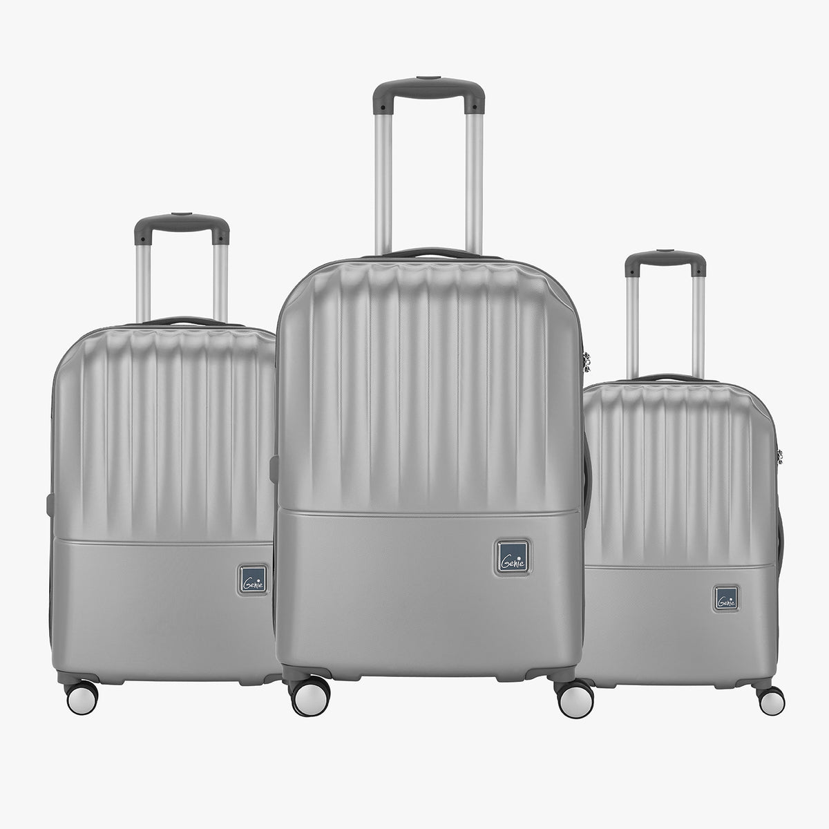 Genie Palm Set of 3 Trolley Bags Dual Wheels