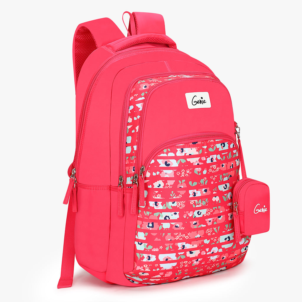 Little Hearts Pink Small School Bag for Girls in India - Genie