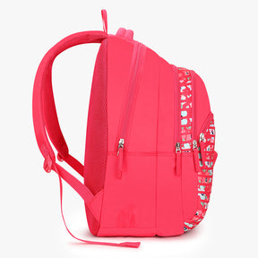 Genie Erin 36L Pink Laptop Backpack With Laptop Sleeve