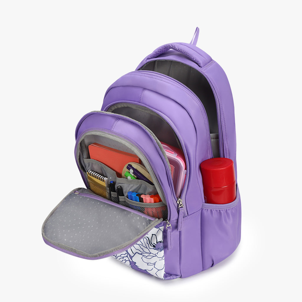 Fern Laptop Backpack - Purple