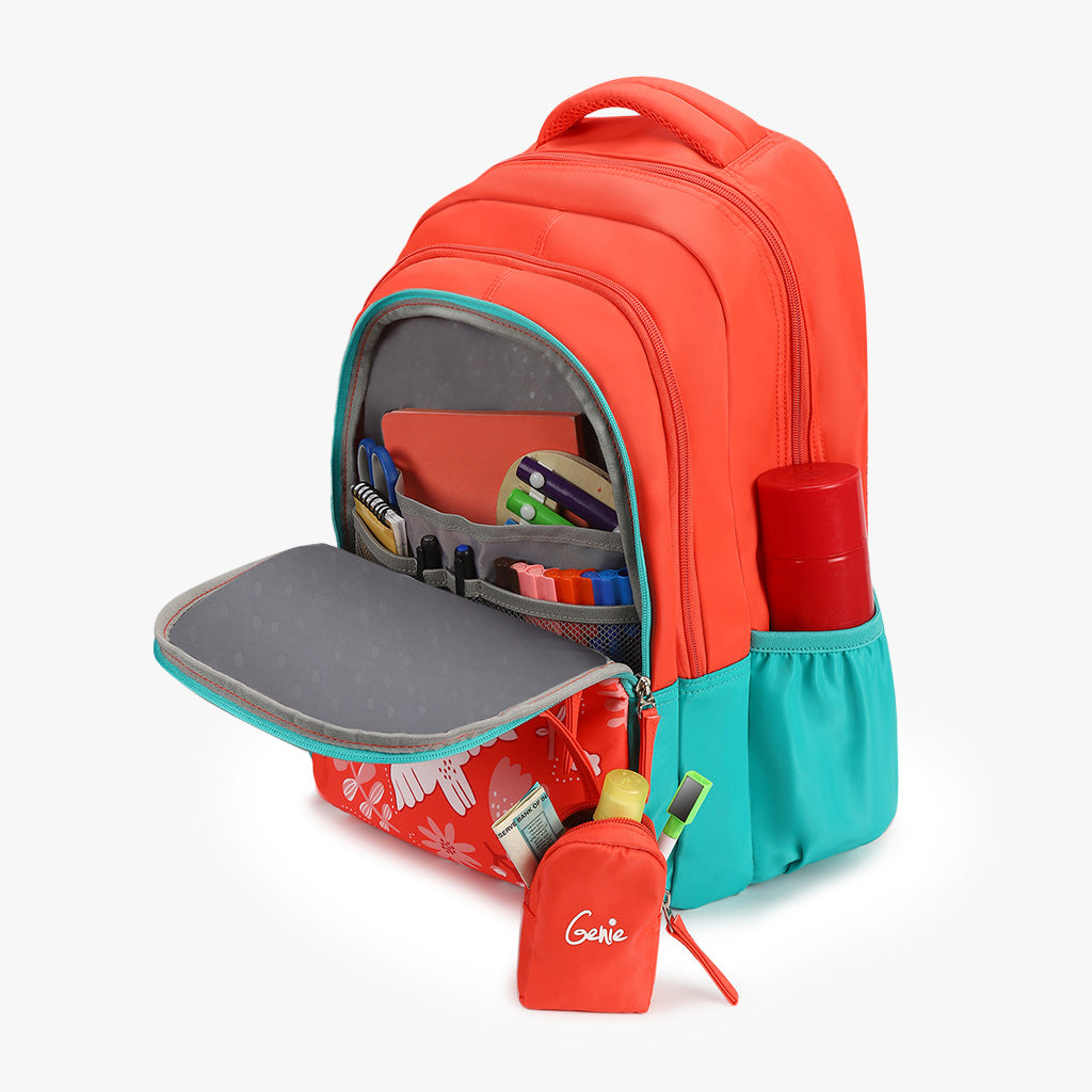 Freesia Laptop Backpack - Coral