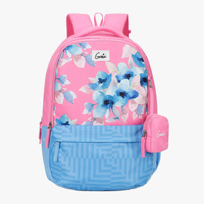 Daisy Laptop and Raincover Backpack - Pink