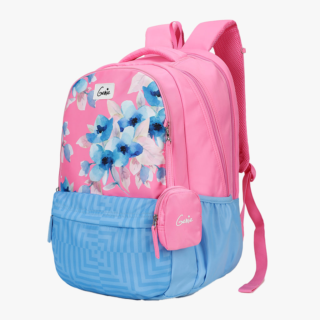 Genie Daisy 36L Pink Laptop Backpack With Raincover