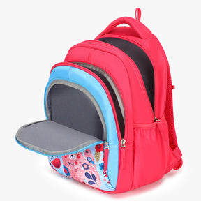Genie Kitty 20L Pink Kids Backpack With Comfortable Padding