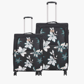 Genie Lily Set of 2 Small & Medium Trolley Bags With Dual Wheels & Fixed Combination Lock