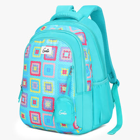 Genie Paige 36L Teal School Backpack With Premium Fabric