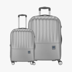 Genie Palm Set of 2 Small & Large Trolley Bags With Dual Wheels