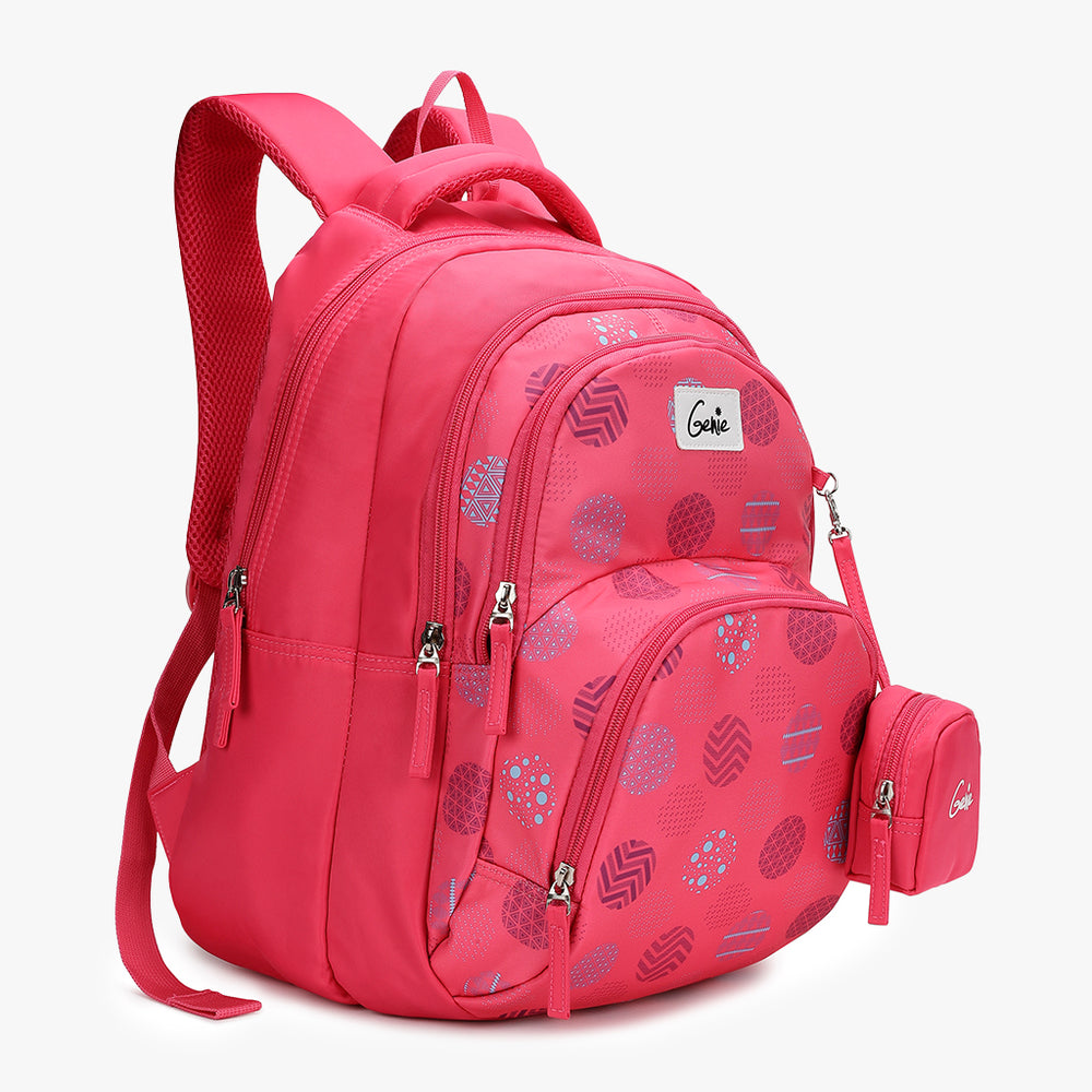 Buy Genie Polkapolka 27L Pink Juniors Backpack Online