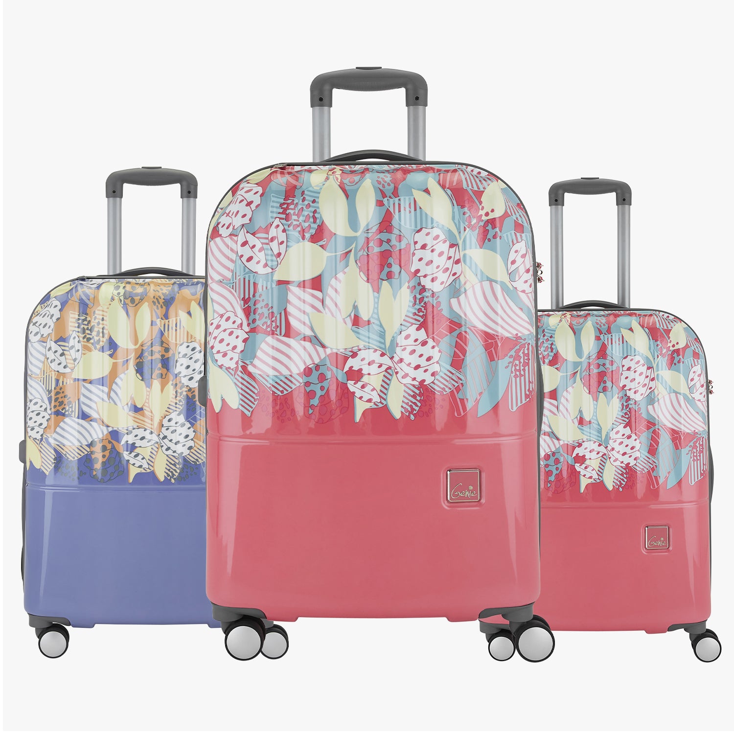 Genie Sprout Set of 3 Lavender & Pink Trolley Bags