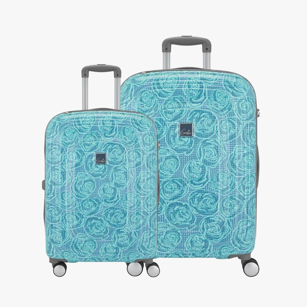 Genie Rose Set of 2 Medium & Large Trolley Bags With Dual Wheels