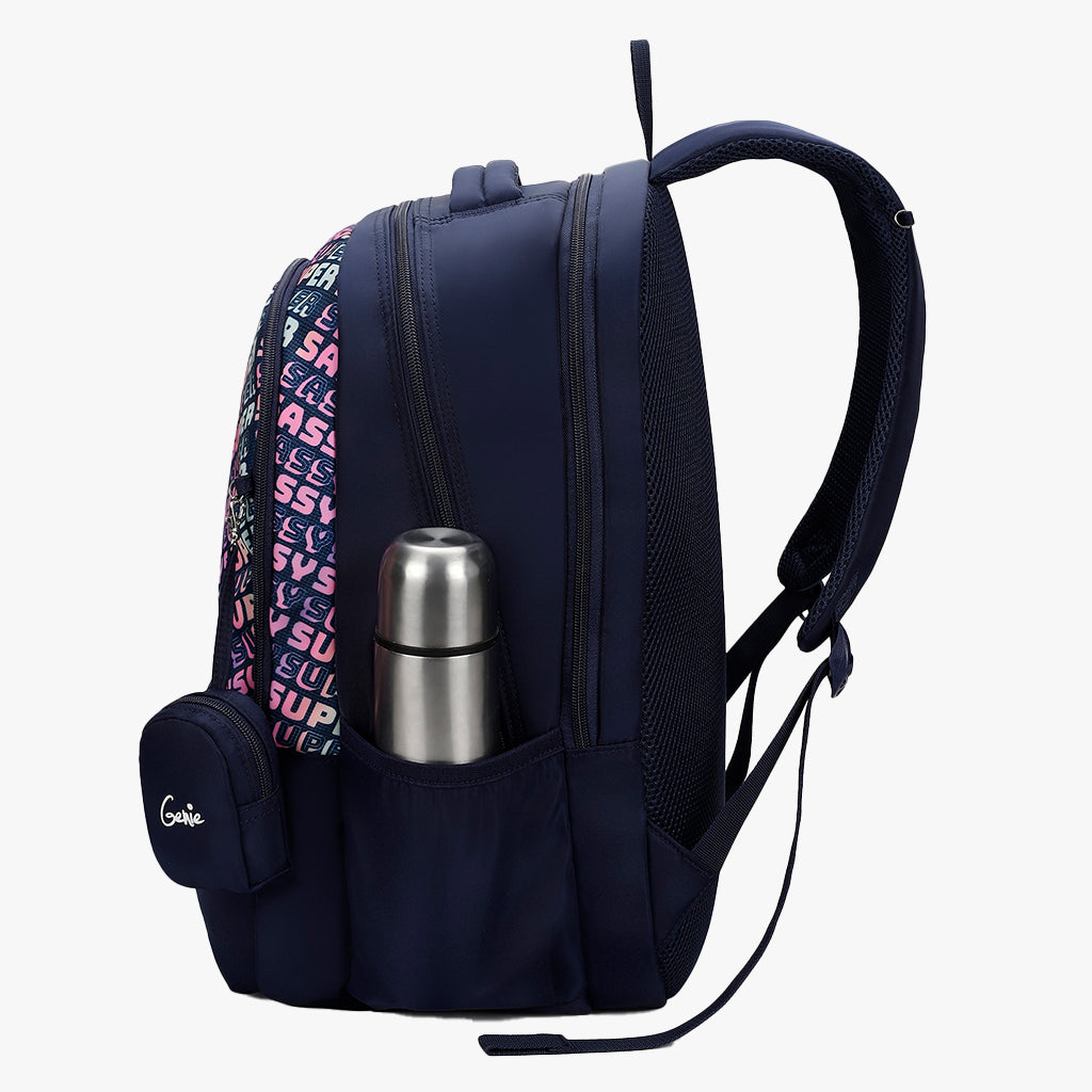 Sass Laptop and Raincover Backpack - Navy