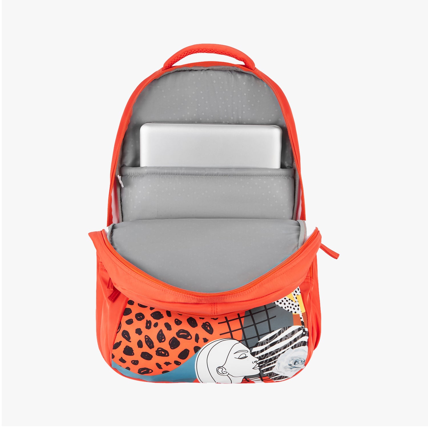 Genie Sweet 36L Orange Laptop Backpack With Laptop Sleeve