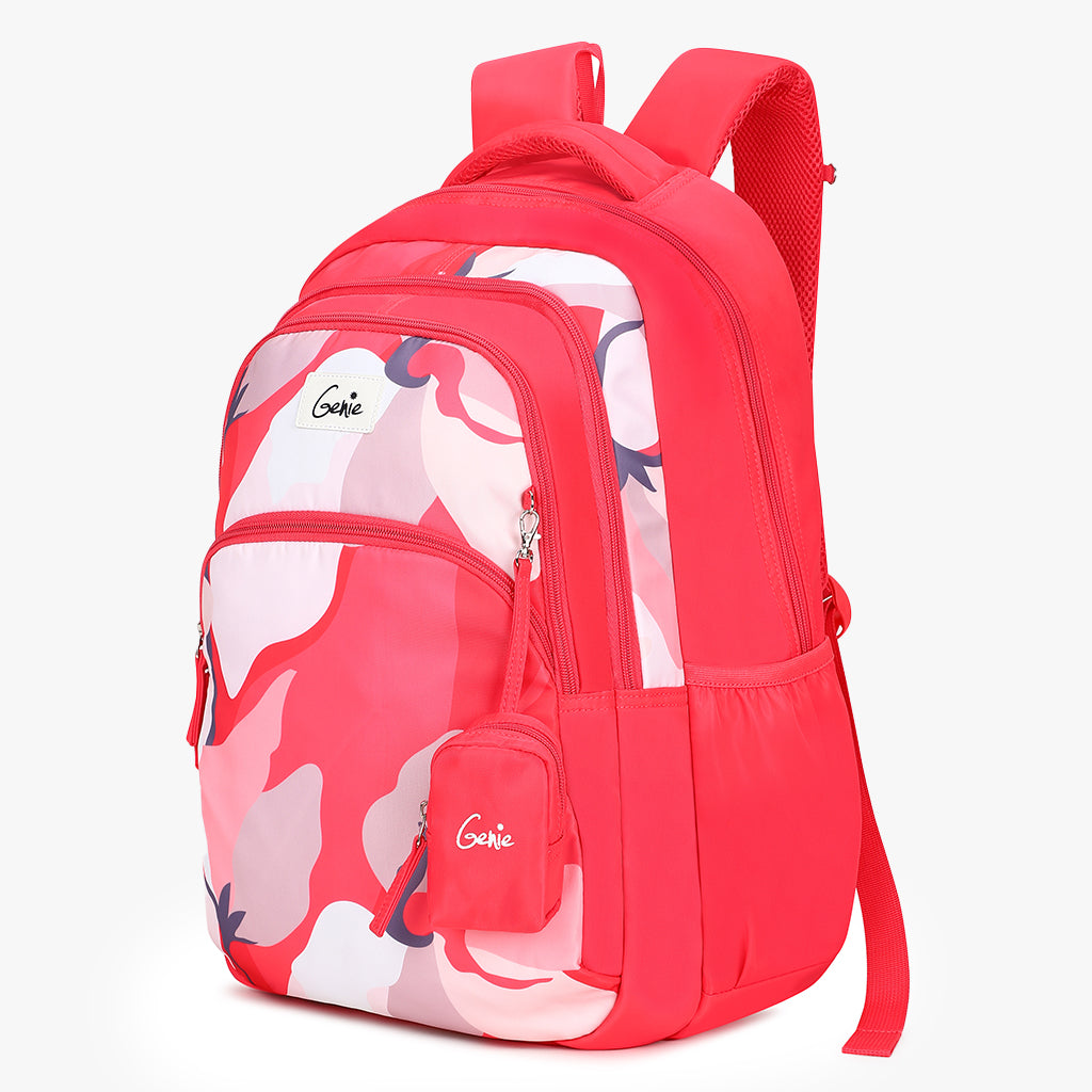 Genie Taylor 36L Pink Laptop Backpack With Laptop Sleeve