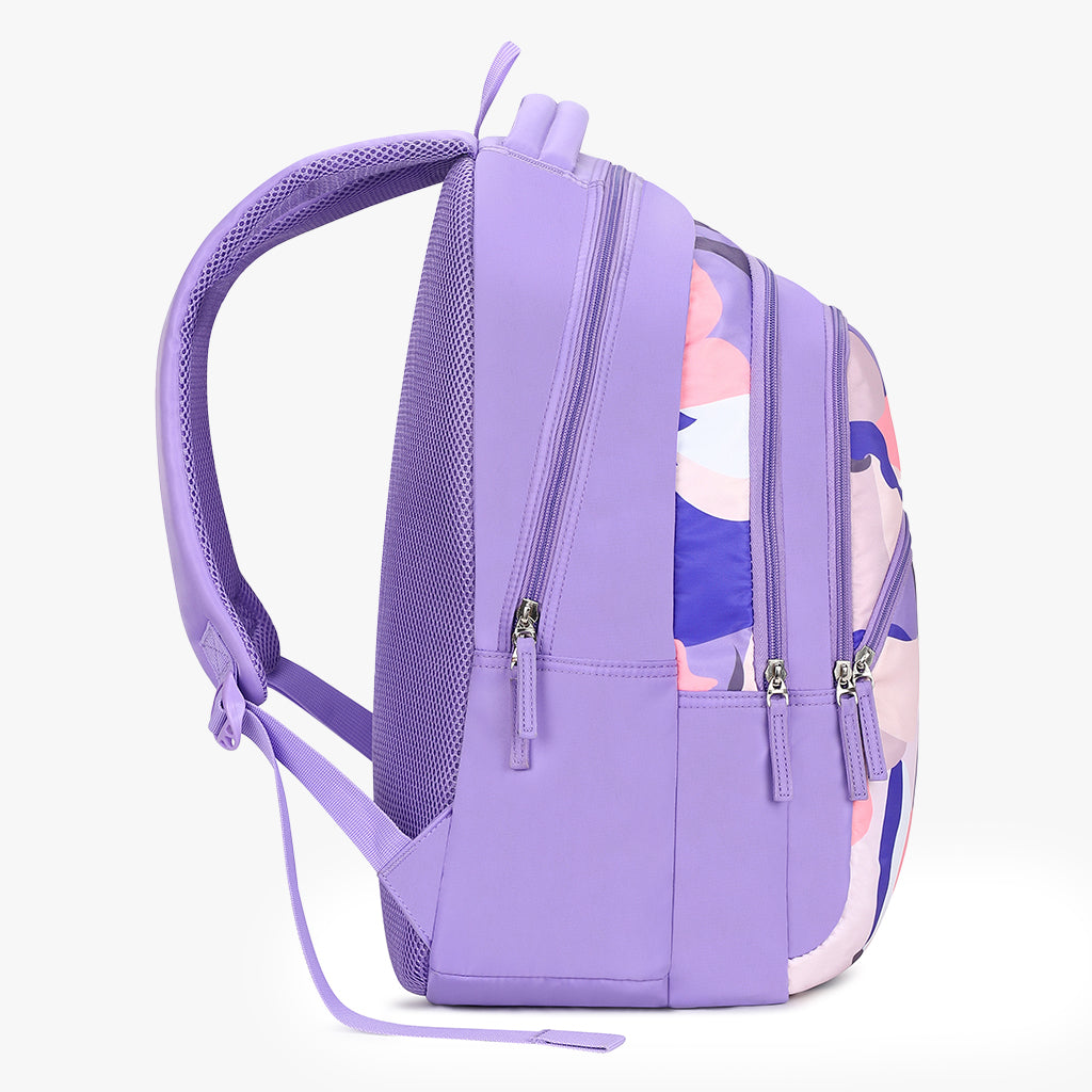 Genie Taylor 36L Purple Laptop Backpack With Laptop Sleeve