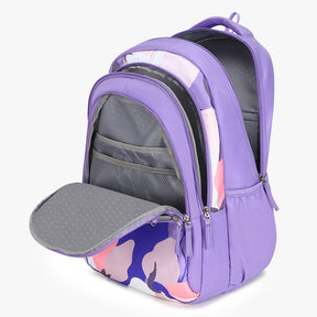 Genie Taylor 36L Purple Laptop Backpack With Laptop Sleeve