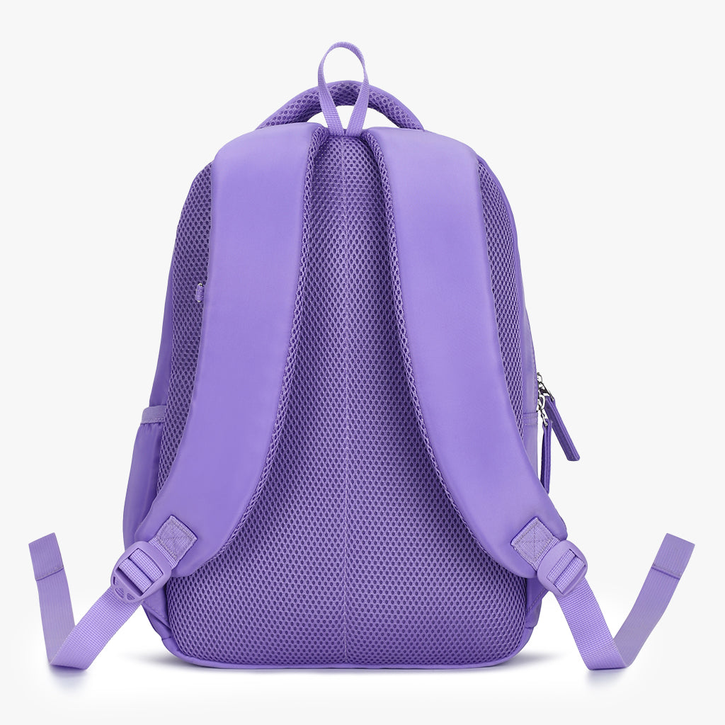 Genie Valerie 20L Purple Kids Backpack With Comfortable Padding