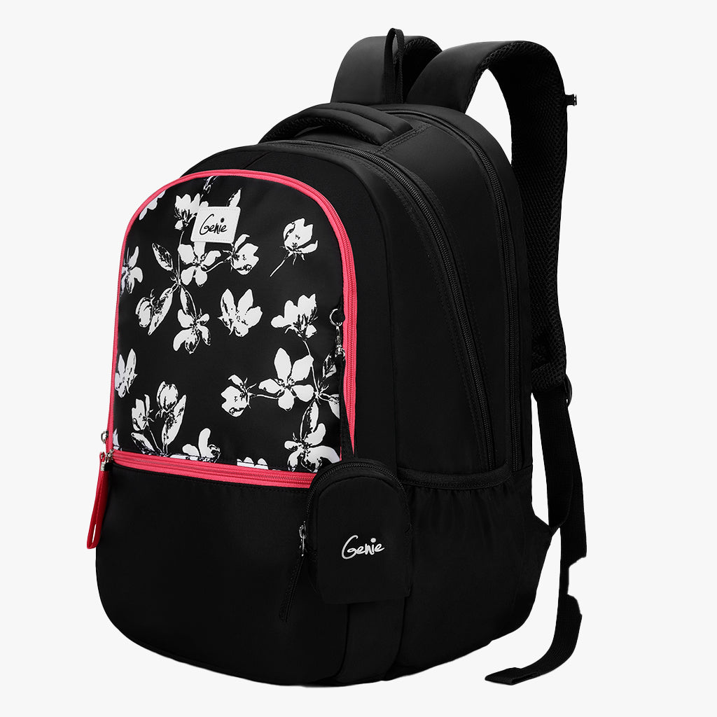 Genie Victoria 36L Black Laptop Backpack With Raincover