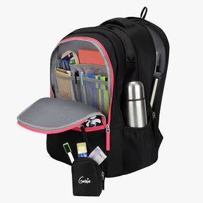 Victoria Laptop and Raincover Backpack - Black